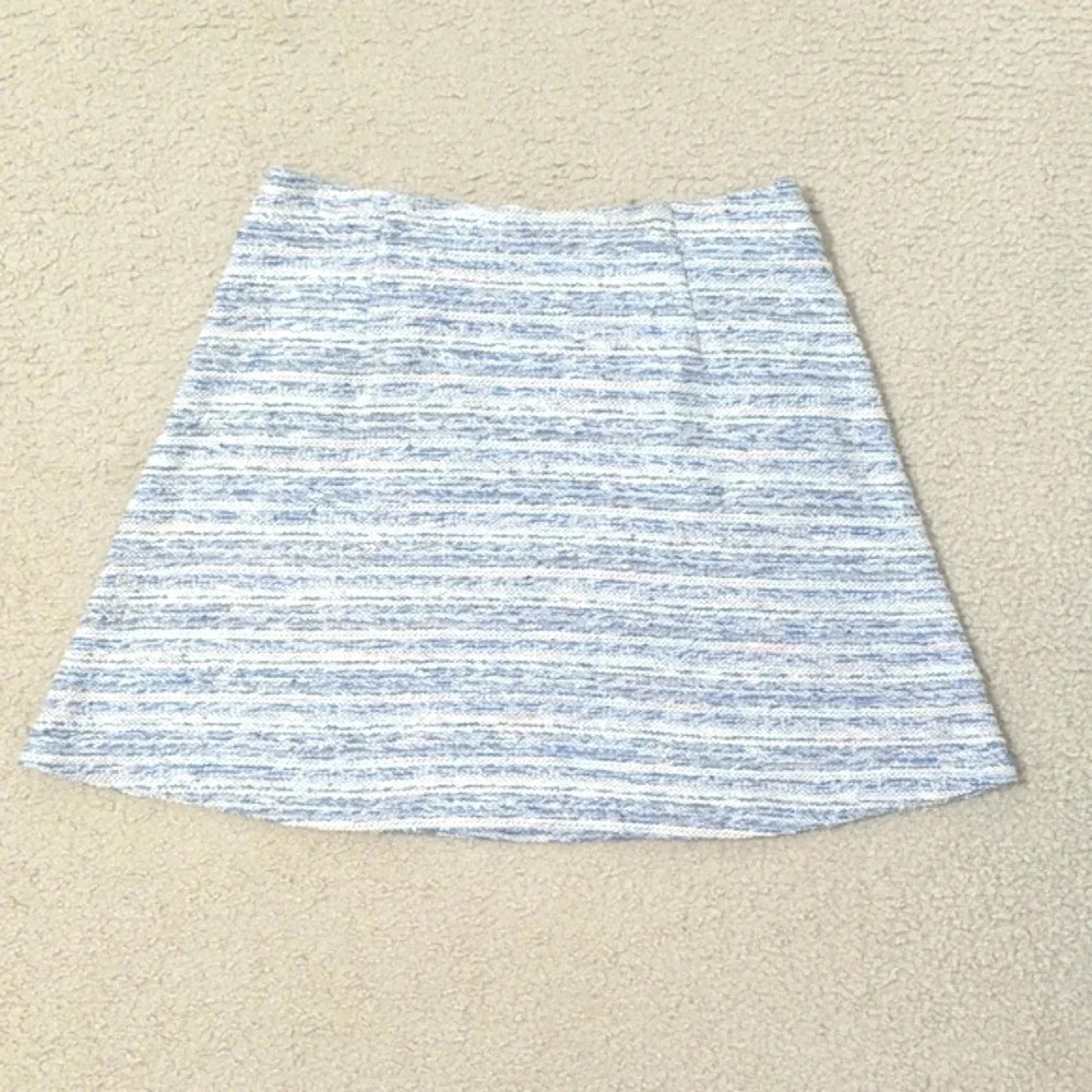 LOFT Striped Tweed Boucle Pocket Flippy Circle Skirt, Size S - Picture 5 of 13